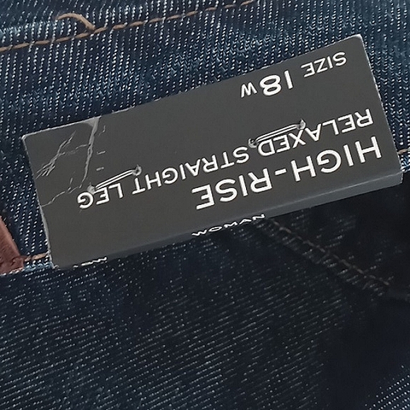 Lauren Ralph Lauren NEW Black Label Denim Straight Leg Jeans Women Size 18W/18+ - Picture 6 of 16